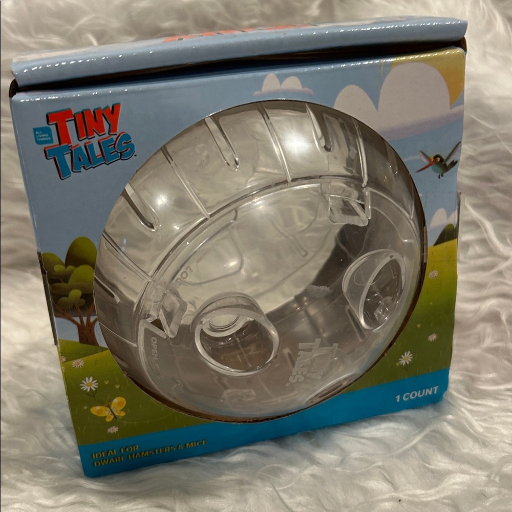 New Pet Exercise Ball for Small Animals 5” Clear Ball Great for Hamsters & Mice - Picture 1 of 5